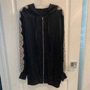 Black Studded Hoodie